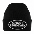 CUFFED KNITTED BEANIE - BLACK
