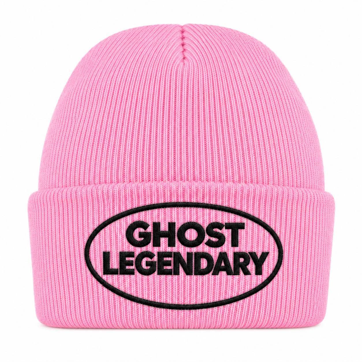 CUFFED KNITTED BEANIE - PINK