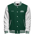 BOTTLE GREEN VARSITY JACKET